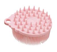 VALICLUD Cepillo de Baño de Silicona para Bebés Suave y Doble Cara Masaje Sensorial para Lavado de Cabeza y Cuerpo Diseño Ergonómico para Limpieza Profunda Diaria Color Rosa