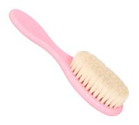 VALICLUD cepillo de lana para baño pequeño cepillo recién nacido cepillo de fregar bebé Bath Bath Batters cepillo de limpieza fregador de bebé depurador de ducha abdominales rosa