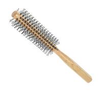 VALICLUD Cepillo Redondo para Pelo Rizado Peine de Madera con Cerdas de Nylon Resistentes Cepillo de Volumen para Secado con Aire Casa Diseño Pequeño y Práctico para Moldear y Rizar Cabello