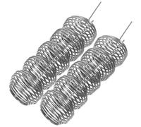 VALICLUD Cesta de Fertilizante para Bonsái de Acero Inoxidable Pequeña 10 Piezas sin Tapa Contenedor Reutilizable para Plantas Accesorio de Jardinería para Orquídeas y Flores