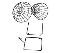 VALICLUD Cesta De Fruta Desmontable Doble Capa De Plástico Negro Rejilla para Verduras Extraíble Almacenamiento Cocina y Escritorio Hogar