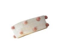 VALICLUD Cesta Organizadora Tejida Pequeña de Algodón Rosa, Contenedor de Almacenamiento Creativo, Soporte Multiusos para Cosméticos y Artículos del Hogar, Adecuado para Mesa y Decoración,