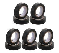 VALICLUD Cinta Aislante Eléctrica Negra de PVC Fina 15 M 10 Unidades Resistente al Calor para Aislamiento de Cables y Reparación Automotriz Condiciones Extremas