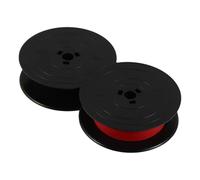 VALICLUD Cinta Doble Tinta de Escribir Máquina Calculadora de y para Carrete Manual, Color Negro y Rojo, Compatible con Repuesto Antiguos y Modernos para Oficina y Uso Escolar