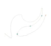 VALICLUD Cinturón Cadena de Cintura con Piedras Verdes Joyería Corporal de Rhinestone para Mujeres Accesorio para Playa y Casual