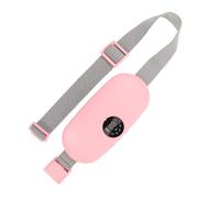 VALICLUD Cinturón Menstrual Masajeador Portátil con Calor Ajustable, Almohadilla Térmica Abdominal Ultrafina Rosa para Alivio de Calambres en Cintura, Calentador Térmico para Uso Diario Femenino