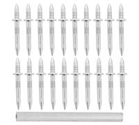 VALICLUD Clavos de Doble Cabeza sin Costuras para Proyectos de Mejora del Hogar, 101 Piezas de Hierro Plata, Uñas Invisibles Versátiles y Estéticas para Zócalos