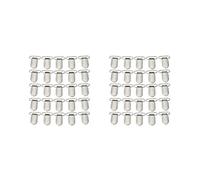 VALICLUD Clips De Liga - Clips Sujetadores Chupetes 50 Clips de Tirantes Plateados para Chupete Soportes de Metal de Pulgadas - Sujetachupetes Metálico Clips De Liga De Metal