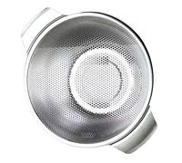 VALICLUD Colador Inoxidable con Drenaje Cesto Multifuncional para Lavar Verduras y Arroz Diseño Antideslizante y Compacto para Cocinas
