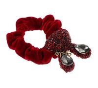 VALICLUD Coleteros Forma De Conejo De Terciopelo Brillantes y Adorables Para Mujer Gomas Elásticas Pelo Pedrería Para Niñas