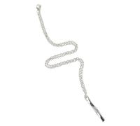 VALICLUD Colgante de Cadena de Suéter de Aleación de Zinc para Hombres y Mujeres Forma de Cubo Retorcido y Cadena Vertical para Uso Diario y Eventos Especiales