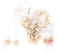 VALICLUD Colgantes en Forma de Estrella de Cinco Puntas para Colgar 50 de Madera Cuerda para Decoración Rústica y Manualidades DIY Hogar