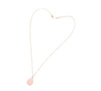 VALICLUD Collar con Colgante de Gota de Agua Rosa Diseño Elegante con Racimo de Cristales Cadena Fina para Mujer Accesorio de Moda Versátil para Ocasiones Especiales