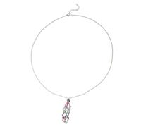 VALICLUD Collar Con Colgante De Malla Soporte De Plata Cadena Anillo Joyería Pulsera Soportes Antiestrés Gargantillas Para Mujer Collar Con Jaula De Cristal Jaulas De Cristal De