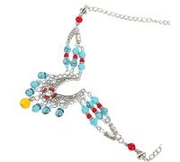 VALICLUD Collar De Cadena Con Cuentas Doradas Para El Cabello Accesorios Para Mujer Joyería Tocados De Novia Aleación