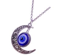 VALICLUD Collar De Con Tapa Medallón Joyería Gargantilla Collar Amuleto Colgante Mal De Ojo Decoración Colgante Cadena De Cuello De Ojo Azul Adorno Colgante Turco Collar