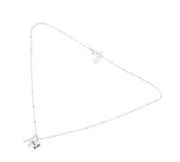 VALICLUD Collar de Corazón de Acero Inoxidable para Mujer Colgante Letra A Gargantilla Metálica Ligera y Duradera Joyería Elegante para Niñas y Fiestas