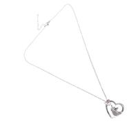 VALICLUD Collar de unicornio creativo colgante de diamantes de imitación de amor de en forma de corazón subcolorido collares para mujer r gargantilla collar de cadena para mujer Moda