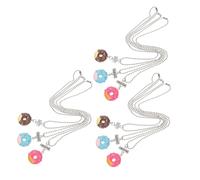 VALICLUD Collar Decorativo Amistad Colgante De Donut Adorable, Cadena Hipoalergénica De Calidad, 9 Piezas Para Mejores Amigos, Accesorio Adecuado Para Cumpleaños y Uso Diario