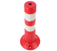 VALICLUD Columna de Seguridad Reflectante Anticolisión Blanca Poste Aislante Resistente para Control Vehicular Parkings y Zonas Prohibidas Barrera Móvil Fija de Fácil Instalación y Alta