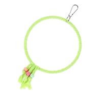 VALICLUD Columpio para Jaula de Pájaros Grande Verde Cuerda de Algodón Juguete Duradero para Periquitos y Loros Soporte Resistente para Masticar y Escalar Accesorio para Jaulas y