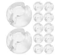 VALICLUD Conector Transparente para Cadena de Persianas Verticales, Tope Ajustable de Pom, 20 Piezas para Casa u Oficina, Fija y Estabiliza la Cadena