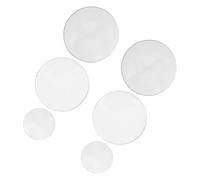 VALICLUD Conjunto de 6 Lentes Convexas de Vidrio para Experimentos Científicos en Laboratorios, Diámetro 50 Mm, Demostración de Fundamentos Ópticos