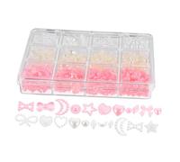 VALICLUD Conjunto Mixto de Perlas Joyas para Uñas Dijes de Perlas Decoración de Uñas para Mujeres Usar Salón