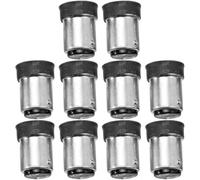 VALICLUD Convertidor de Portalámparas B15 a E14, Adaptador para Bombilla Led, Resistencia Alta Temperatura 120°c, 10 Piezas Negro, Accesorio Eléctrico para Cocina y Dormitorio