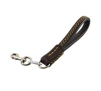 VALICLUD Correa de tracción para Mascotas, Piel de Vaca marrón de 25 cm, Cuerda Gruesa, para Perro y Cachorro en Paseos y Carrera