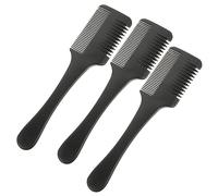 VALICLUD Cortadora de Pelo Conveniente 3piezas Peine de Doble Cara, Material Abs y Acero Inoxidable, Agarre Cómodo para Cortar Cabello en Casa