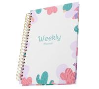 VALICLUD Cuaderno Planificador Semanal Portátil de Papel y Aleación de Aluminio, Ligero y Conveniente para Vacaciones y Vida Diaria, Adecuado para Profesores y Oficina