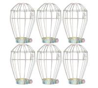 VALICLUD Cubierta de Malla para Lámpara de Calor de Reptiles 6 Piezas Protector de Hierro Anti-Escaldaduras para Terrarios Accesorio Compatible Lámparas para Reptiles Serpientes y