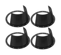 VALICLUD Cubierta para Altavoz de Coche 65 Pulgadas 4 Piezas Negras Soporte Adaptador de Altavoz y Espaciadores de Montaje para Accesorios de Audio Automotriz