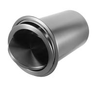 VALICLUD Cubo de Basura Incorporado de Acero Inoxidable para Cocina, Set de 3 Piezas Empotrado en Encimera con Tapa Abatible, Compacta Papelera de Mesa para Hogar, Restaurante y Oficina