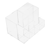 VALICLUD Cubo para Brochas de Maquillaje Transparente Caja de Acrílico para Guardar Brochas Organizador para Cosméticos y Lápiz Labial el Baño