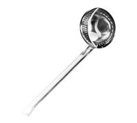 VALICLUD Cuchara Coladora Grande de Acero Inoxidable Mango Largo, Filtro para Grasa y Aceite, Utensilio de Cocina para Separar Grasa en Sopa, Uso Doméstico y Restaurante