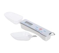 VALICLUD Cuchara Medidora Digital Electrónica de Cocina Blanca Balanza Precisa 01-500g Pantalla LCD Desmontable y Multiunidad para Pesar Alimentos Hornear y Preparar Café Herramienta