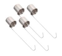 VALICLUD Cucharón para aceite y vino de acero inoxidable, cuchara medidora con mango largo, 4 piezas, accesorio de cocina para servir