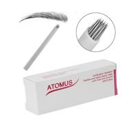 VALICLUD Cuchillas Para Microblading 50 Pcs 18r Pluma Para Cejas Herramientas De Maquillaje Para Profesional Tubo De