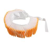 VALICLUD Cuello Falso Victoriano Volantes para Mujer Cuello Desmontable Borde Dorado Accesorio Teatral Ligero para Disfraces Eventos Festivos y Halloween Insertos Decorativos