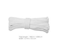 VALICLUD Cuerda de Algodón para Riego Automático de Plantas Cordón Capilar de Autorriego Blanco 5 MM 50 M Sistema Casero para Macetas y Jardineras Adecuado para Cultivo de Orquídeas y