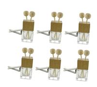 VALICLUD de Aceites Esenciales para Coche 6piezas Botellas de Vidrio 8Ml Aromaterapia Decoración de Automóvil para