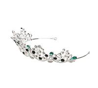 VALICLUD de de imitación tocados de novia para boda Accesorios de novia despedida de soltera tadle de novia reinas Barock Krone Damen diadema de novia princesa Verde