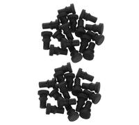 VALICLUD de Patas de Silicona Negras Repuestos Antideslizantes 32 Piezas de 6 Mm para Reducir y Proteger la Cocina para Olla de Cocción Lenta
