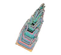 VALICLUD decoración mineral de bismuto irregular naturaleza cristales decorativo especímenes adorno de cristal mineral delicada decoración de piedras de bismuto