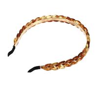 VALICLUD Diadema Acrílica Retro para Mujer y Niña Tamaño Único Diseño Cadena Color Ámbar Accesorio para Peinado Diario y Fiestas