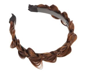 VALICLUD Diadema Con De Espina De Pescado Diademas De Para Mujer Banda De Pelo Trenzado Diadema De Pelo Para Mujer Diadema Trenzada Marrón Claro Alambre De Alta Temperatura