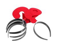 VALICLUD Diadema Creativa Forma De Flecha 4 Piezas Tamaño Único Accesorios Para Mujer Disfraz Carnaval Halloween Símbolos Rojos Signos Interrogación Exclamación Ubicación