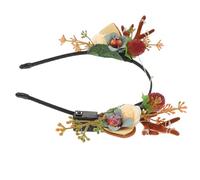 VALICLUD Diadema de Asta Luminosa para Festivales Accesorio de Cuerno de Ciervo Brillante Decoración Creativa Cabeza de Navidad